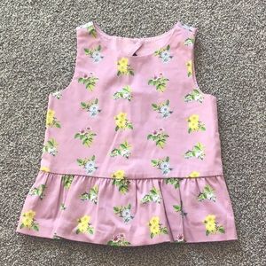 Janie and Jack Floral Lilac Blouse sz 4 - Brand New